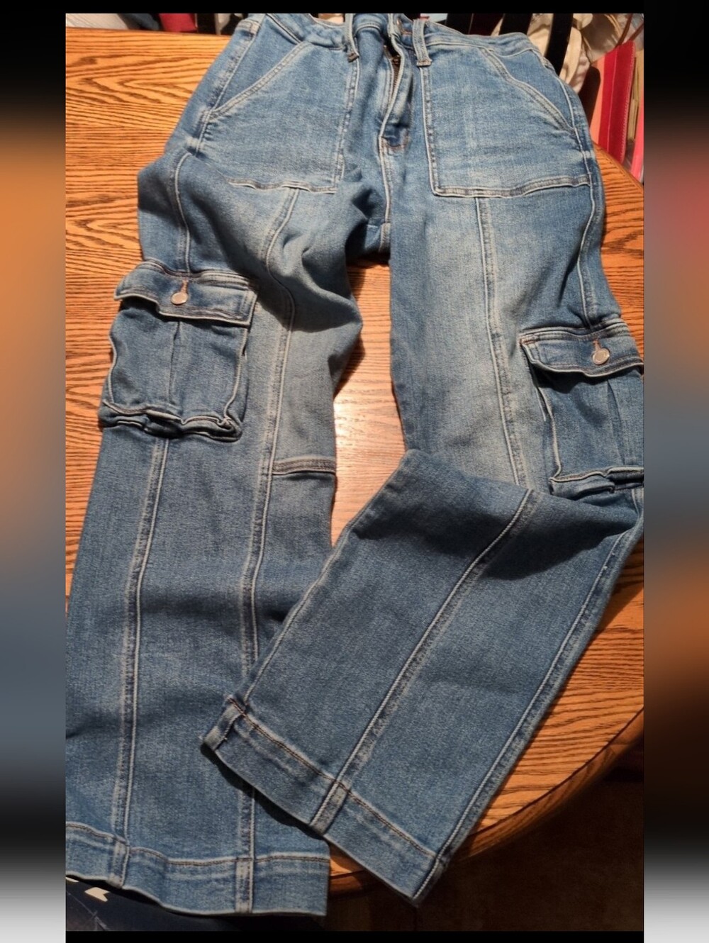 Judy blue cargo straight jeans